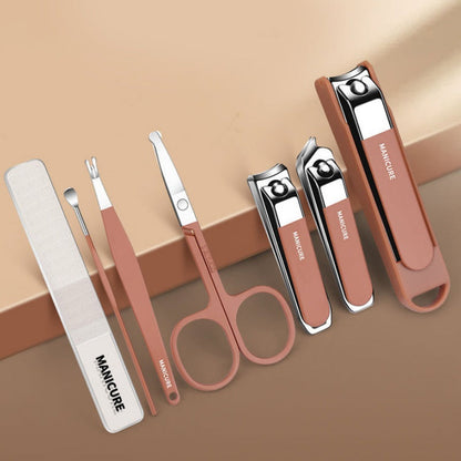 🔥Hot Sale🔥Splash-Proof Portable 7-PCS Nail Clipper Manicure Set（50% OFF）