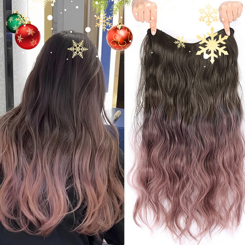 🎁Christmas Limited Time Offer🌈Gradient Color Curly Wig Piece#hair