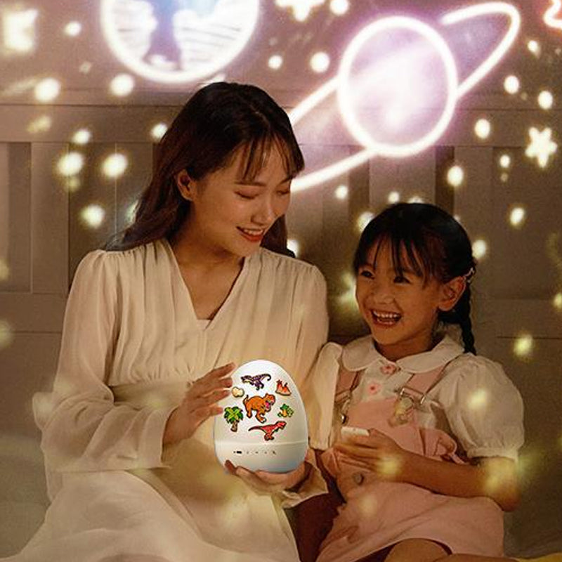 Dinosaur Egg Night Light Projector with Music For Kids