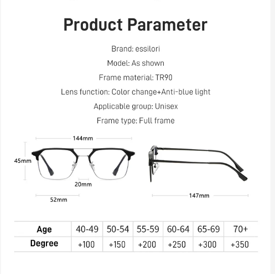 🔥Better protect your eyes🔥Fashion Anti-blue Light Reading Glasses