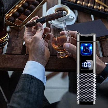Tourche de cigare rechargeable et rechargeable avec affichage LED