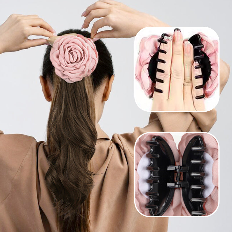 High-Quality Curly Wig with a Rose Hair Claw Clip（50% OFF）