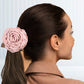 Perruca rizada de alta calidade cun clip de garra de pelo rosa （50% de desconto）