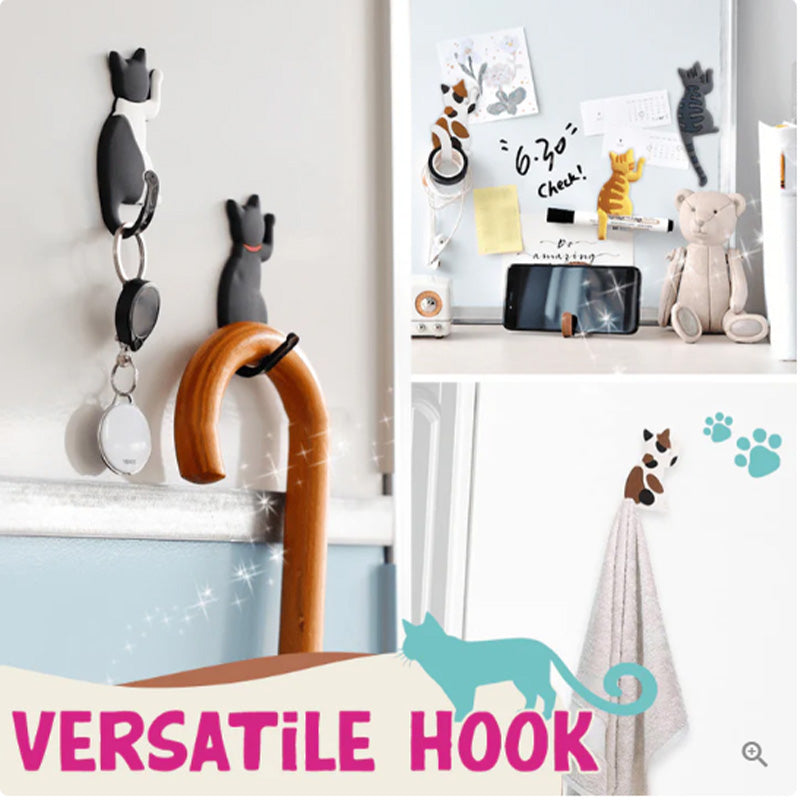 Cute Cat Tail Refrigerator Magnetic Sticker Hook