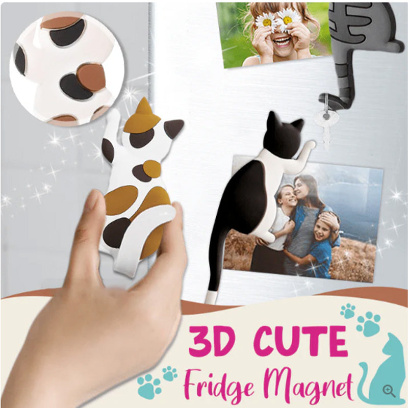 Cute Cat Tail Refrigerator Magnetic Sticker Hook