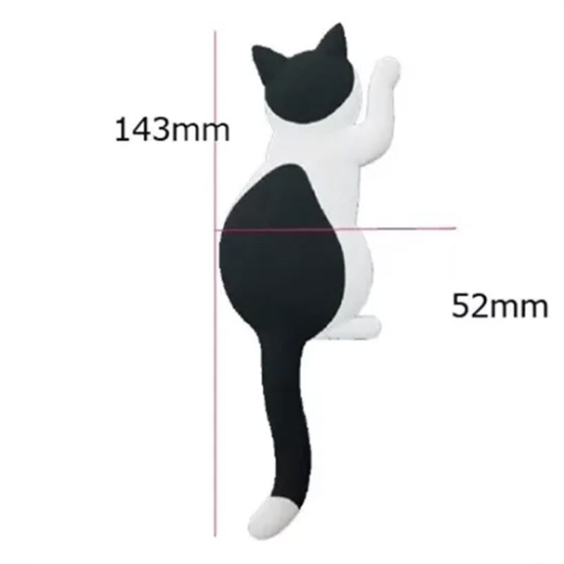 Cute Cat Tail Refrigerator Magnetic Sticker Hook