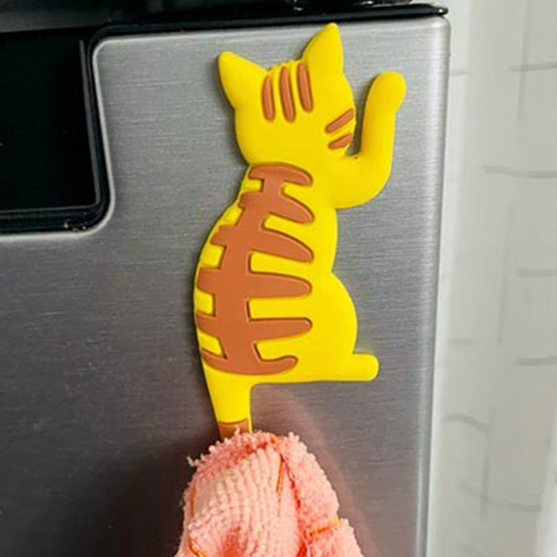 Cute Cat Tail Refrigerator Magnetic Sticker Hook