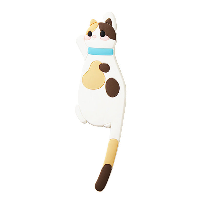 Cute Cat Tail Refrigerator Magnetic Sticker Hook