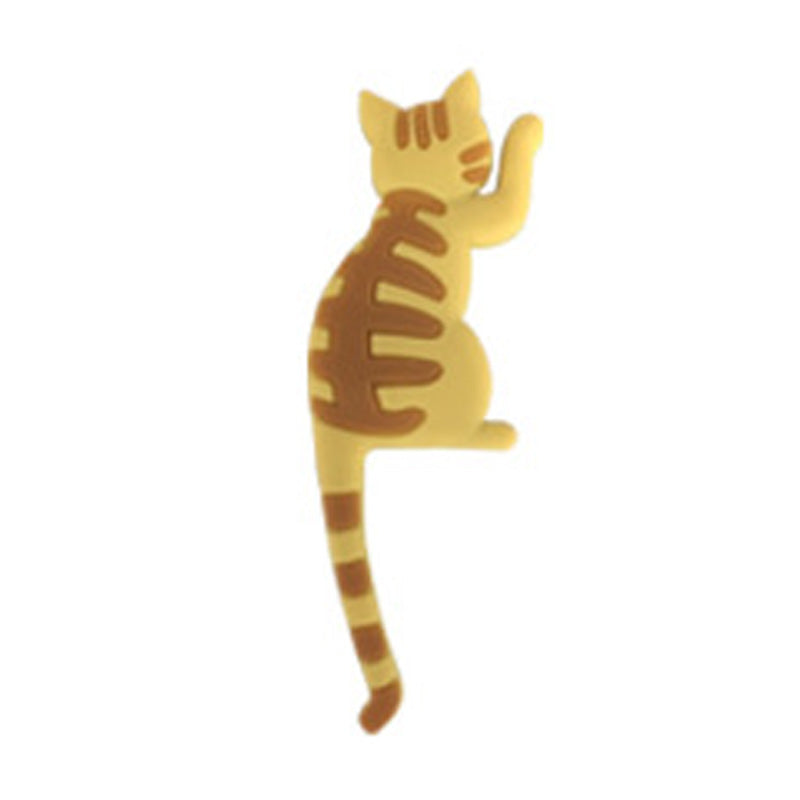 Cute Cat Tail Refrigerator Magnetic Sticker Hook