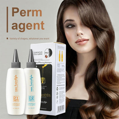 Solution permanente permanente de cheveux