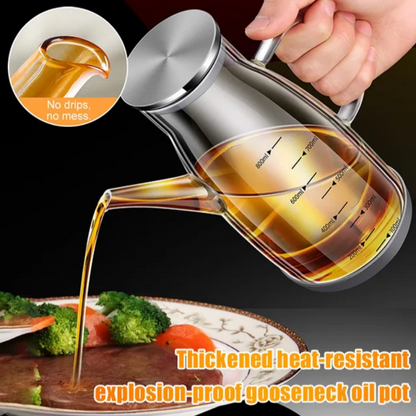 Botella do dispensador de aceite con goteo sen goteo （50%de desconto）