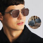 Irregular Frame UV Protection Polarized Lens Sunglasses