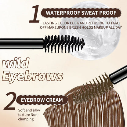 Waterproof Double-Ended Eyebrow Gel Tint with Spiral Brush（50% OFF）