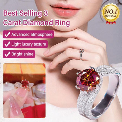 🔥HETE UITVERKOOP🔥Best verkochte 3 karaat diamanten ring (50% korting)