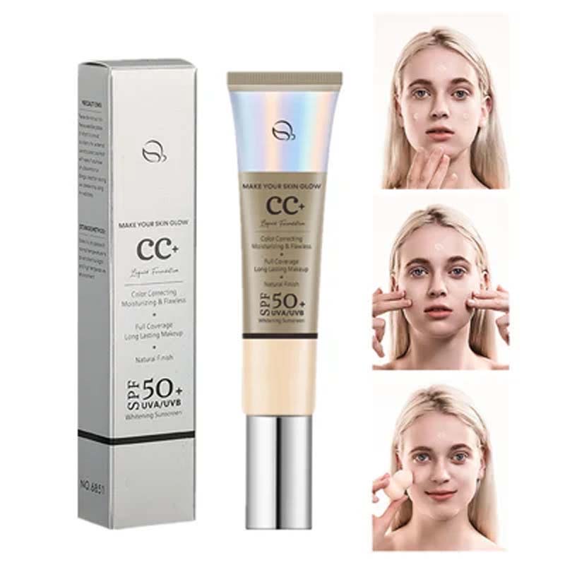 SPF50 Sunscreen Concealer Moisturizing CC Cream（50% OFF）