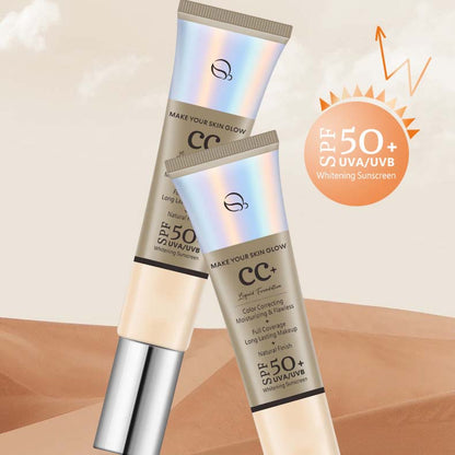 SPF50 Sunscreen Concealer Moisturizing CC Cream（50% OFF）