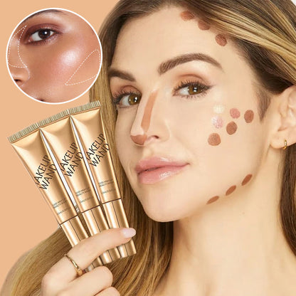 Veelzijdige vloeistofmake -uppotloodhighlighter & finisher （50% korting）
