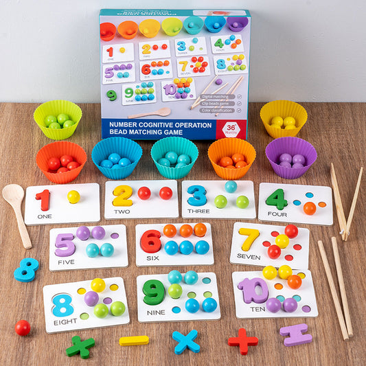 🔥Hot Sale $29.99🔥🏅Montessori Clip Bead Math Toy Set