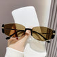 Women's Retro Oval Narrow Frame Sunglasses（50% OFF）