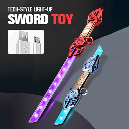 2-in-1 Retractable Double-Head Laser Sword Toy（50% OFF）