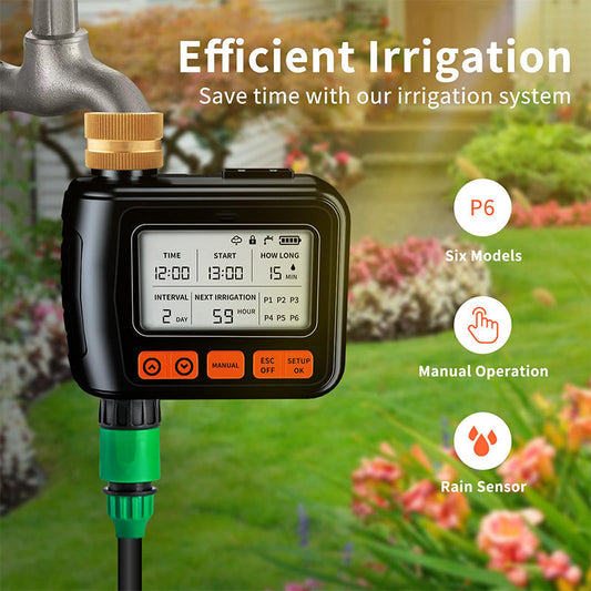 Temporizador de auga de gran tamaño LCD para casa de xardín （50% de desconto）