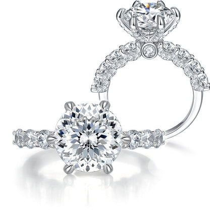 💍Gift For You | 5 Carat Moonlight Sterling Silver Moissanite Ring