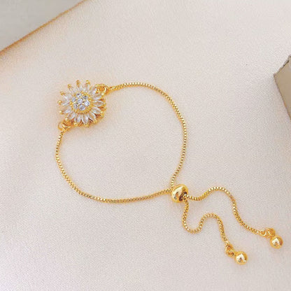 Bracelet d'humeur de tournesol délicate （50% de réduction）