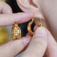 Boucles d'oreilles en zircone à tons d'or élégants pour femmes （50% de réduction）