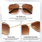 Retro Gradient Sunglasses with UV400 Protection