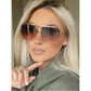 Retro Gradient Sunglasses with UV400 Protection