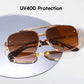 Retro Gradient Sunglasses with UV400 Protection