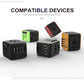 Universal Travel Adapter 100V-220V Smart Voltage Converter