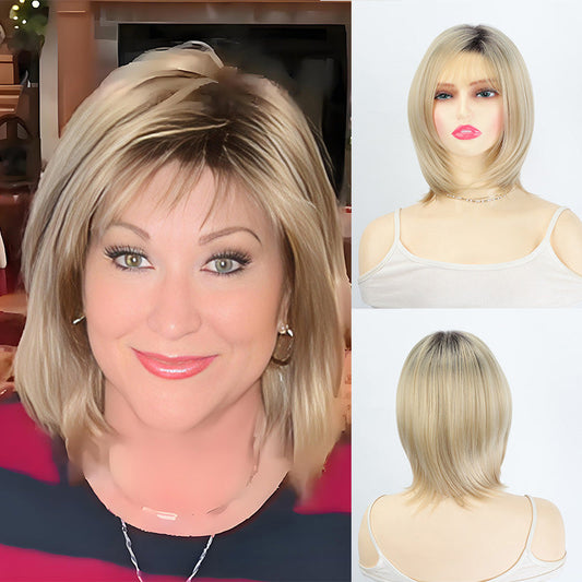 🔥Time-Limited Specail🔥Women's Fashion Shoulder Length Wig with Bangs