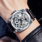 ⌚ LIMITED-TIME 50% OFF! ✨ Business Fashion Round Dial Mechanical Watch with Leather Strap & Luminous Hands – Precise, Durable, Elegant 🎁