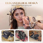 Sweet Floral Wide Brim Bow Hairband (50% OFF)