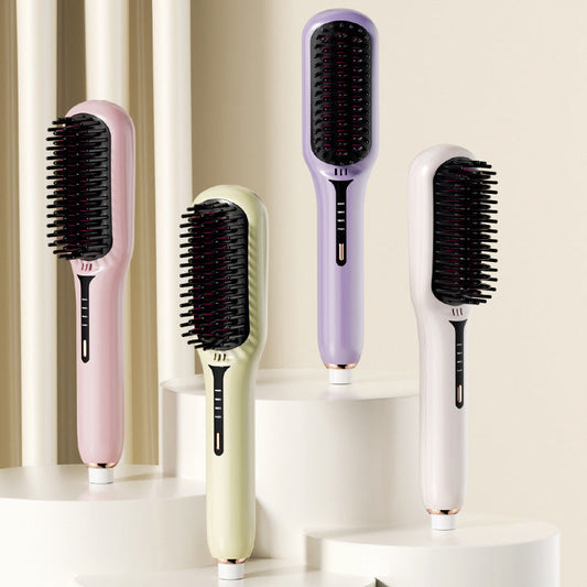 Negative Ion Hair Straightener Brush（50% OFF）