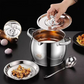 Stainless Steel Lard Container with Lid and Strainer（50% OFF）