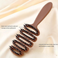 Boar Bristles Hair Brush With Curved Design（50% OFF）