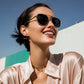 Unisex Vintage Steampunk Double Bridge Sunglasses