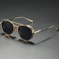 Unisex Vintage Steampunk Double Bridge Sunglasses