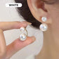 Women's Fashion Double Bead Pearl Earrings