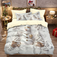✨ Festive Christmas 3-Piece Duvet Cover Set - Soft Brushed Polyester with Holiday Patterns for Cozy Seasonal Decor 🛏️❤️