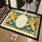 3D Floral Yarn Anti-Slip Absorbent Floor Mat – Stylish, Soft & Safe