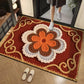 3D Floral Yarn Anti-Slip Absorbent Floor Mat – Stylish, Soft & Safe