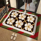 3D Floral Yarn Anti-Slip Absorbent Floor Mat – Stylish, Soft & Safe
