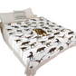 Soft Warm Dinosaur Print Blanket