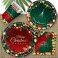 Christmas Disposable Paper Tableware Set for 16 Guests