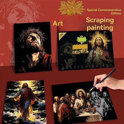 Scratch Art Painting Kit for Adults