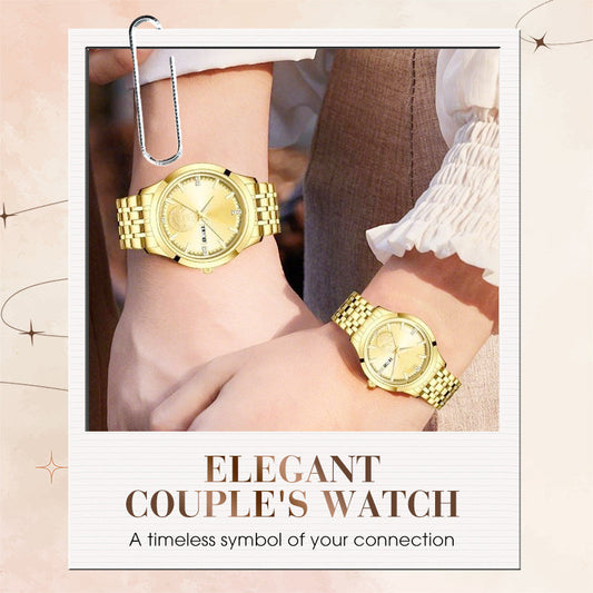 🎄🎁Christmas Special Offer: 50% OFF💥Luxurious Swiss Automatic Gold Watch For Couples