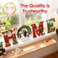 📢📢50 % OFF !!⏰⏰Christmas Wooden Wall Decor Letter Sign - HOME/JOY